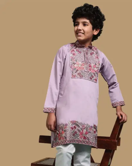 Shaahi Junior By Clleora Viscose Silk Wholesale Boys Wear kids Kurta Pajama In India